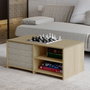 Hanah Home Juego de mesas de café Gord - Warm Oak, Sapphire Oak